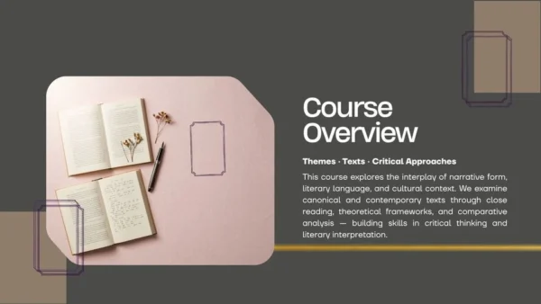 Presentation Template - Literary Studies 1