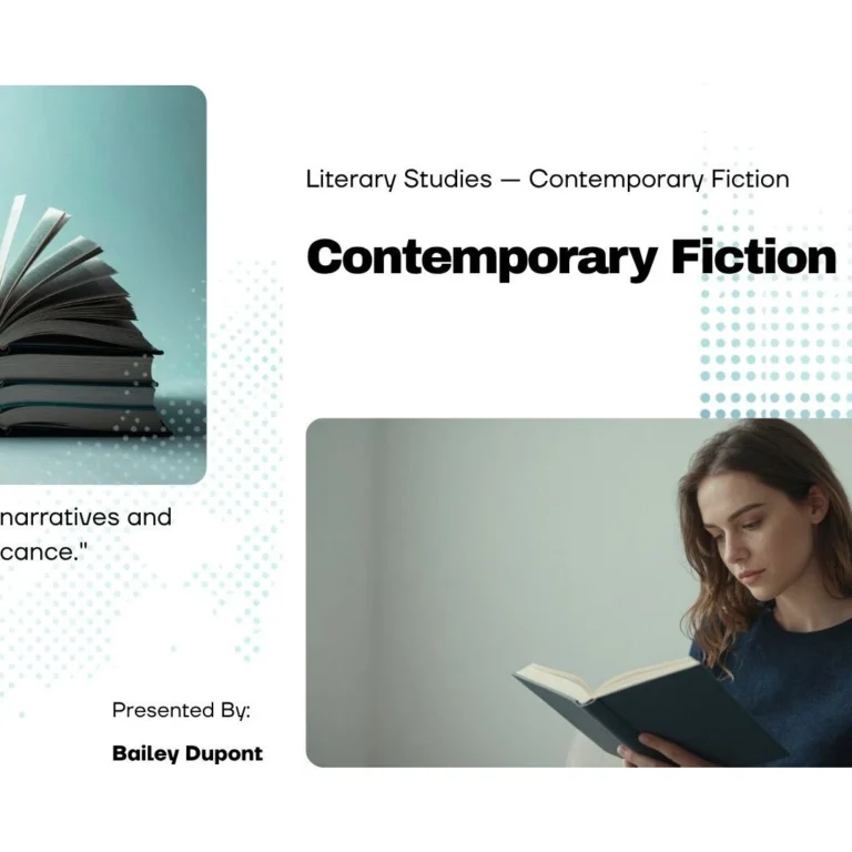 PowerPoint Presentation Template - Contemporary Fiction 1